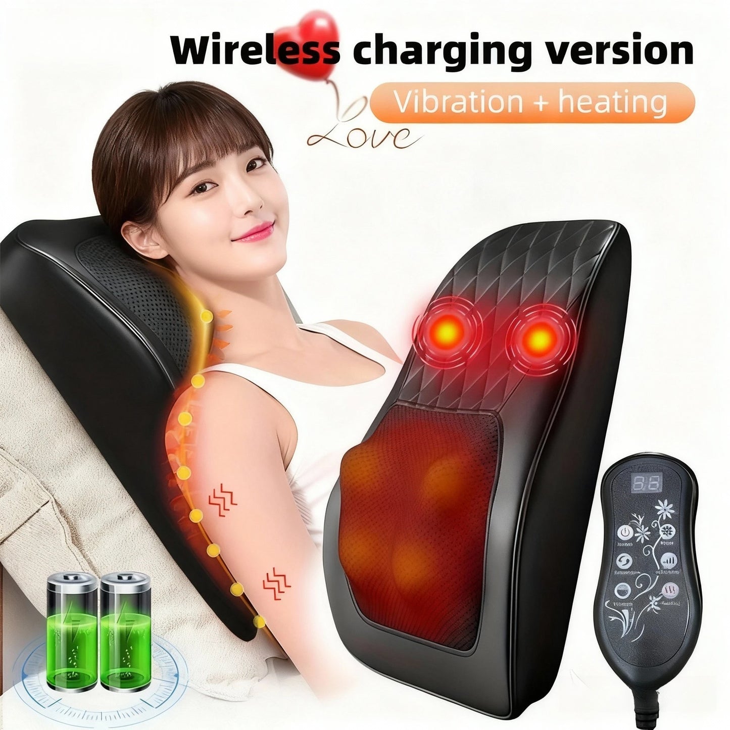 ShiatsuRelief 20-Head Massage Pillow